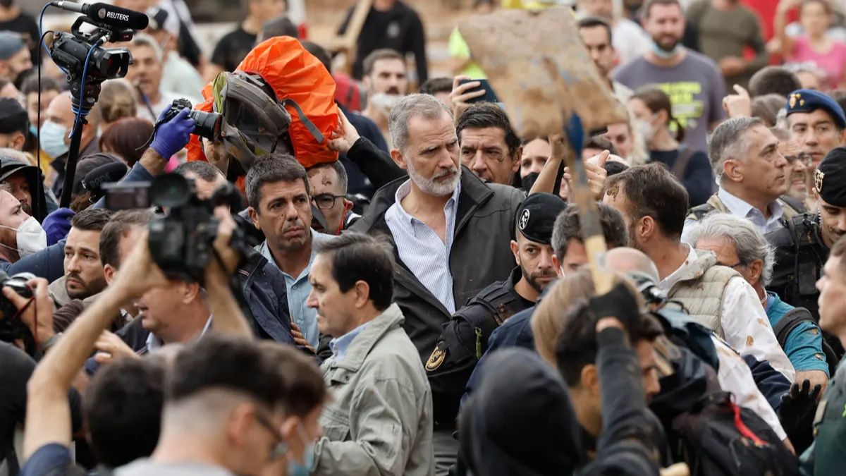 El Rey se vio obligado a retrasar su primera visita a la zona cero afectada por la DANA, a petición de Moncloa
