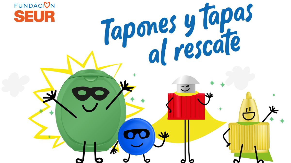 Fundación SEUR presenta su nueva imagen del proyecto “Tapones para una nueva vida” con la campaña ‘Tapones y tapas al rescate’