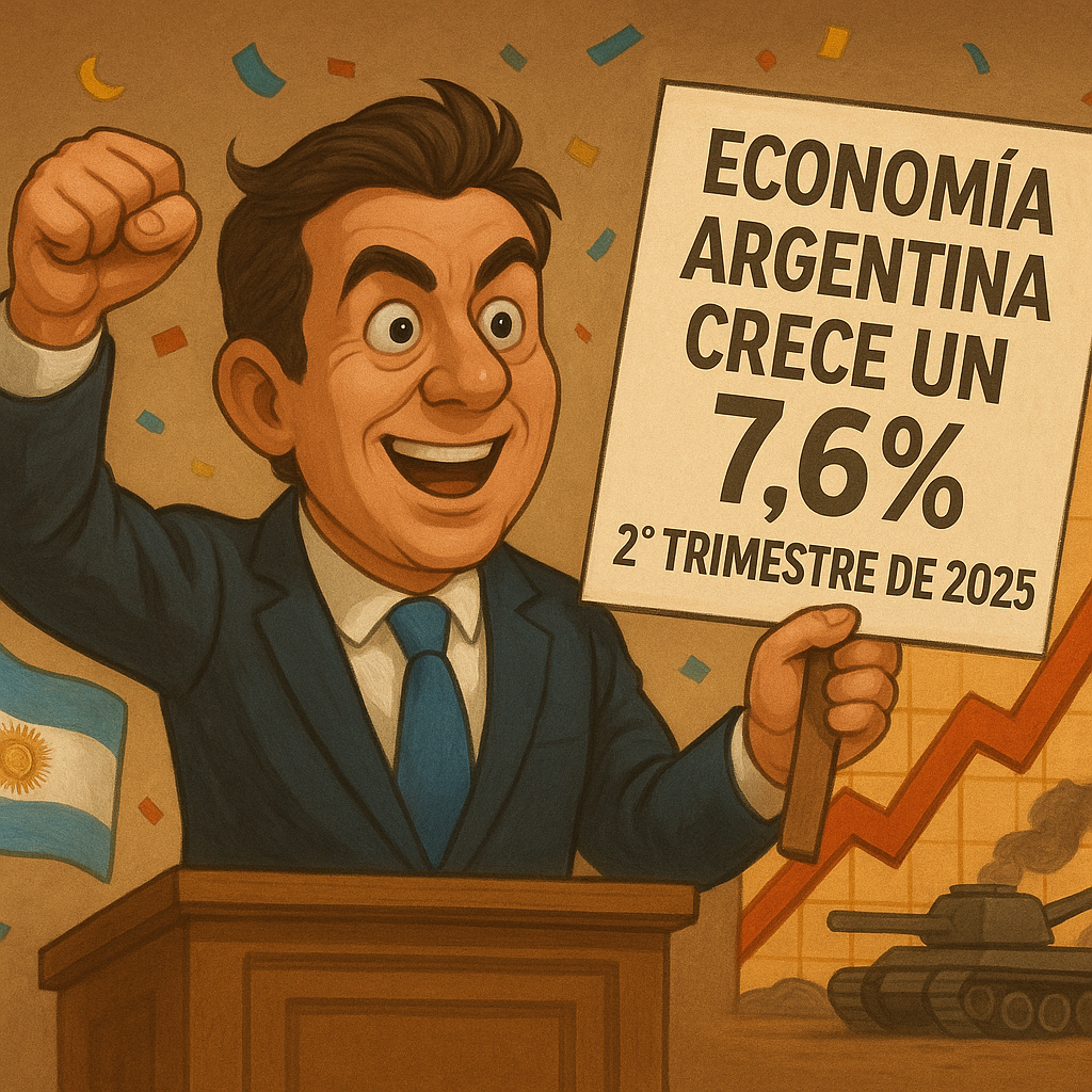 La economía argentina crece un 7,6% en el segundo trimestre de 2025