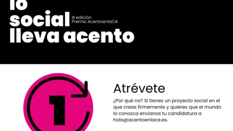 Abierta la convocatoria “Lo social lleva acento”, el certamen de AcentoenlaCé que da voz a entidades sin recursos