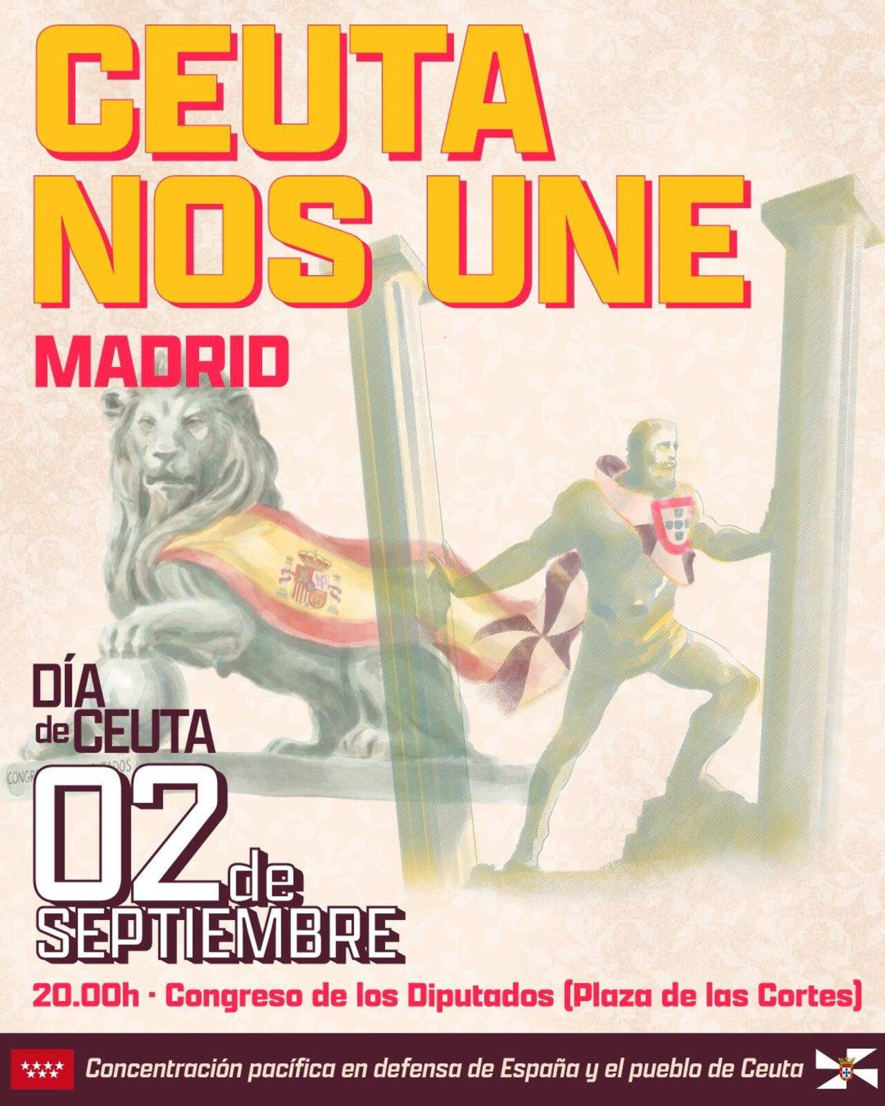 Manifestaciones en muchas ciudades de España, el 2 de septiembre, en apoyo a Ceuta